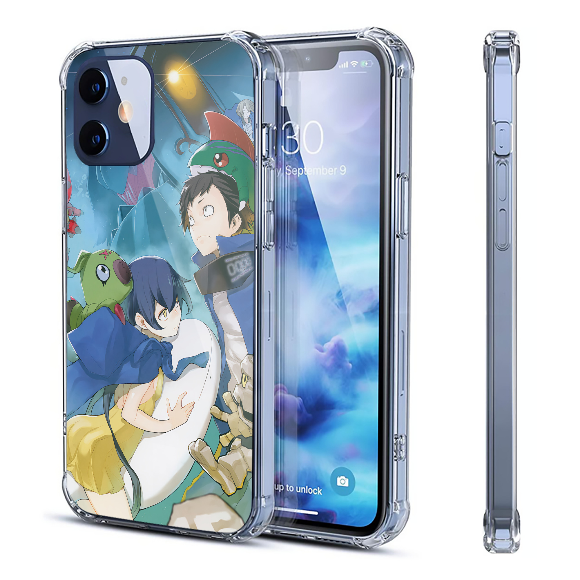 （画像用） Digimon デジタルモンスター/デジモン 【iPhone 12シリーズ対応】透明スマホケース（クリアソフトケース）